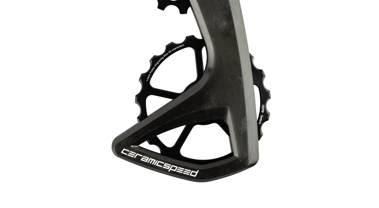 Cambio Trasero CeramicSpeed OSPW RS 5-Radios SRAM Red/Force AXS Negro