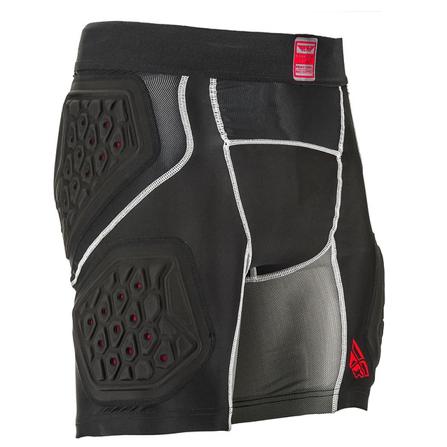 Short Con Proteccion Fly Racing Barricade Negro