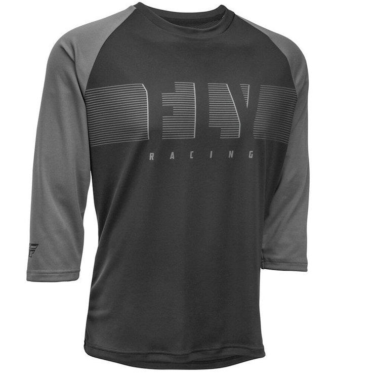 Jersey Fly Racing Ripa 3/4 Sleeve Black/Charcoal Grey