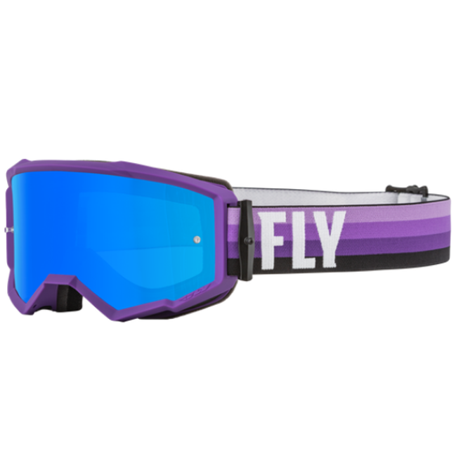 Antiparra Fly Racing Zone Purple/Black W/ Sky Blue Mirror/Smoke Lens