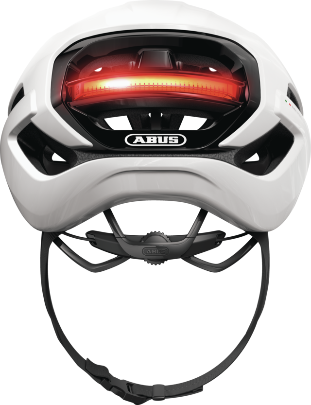 Casco bicicleta Abus Taipan LED White