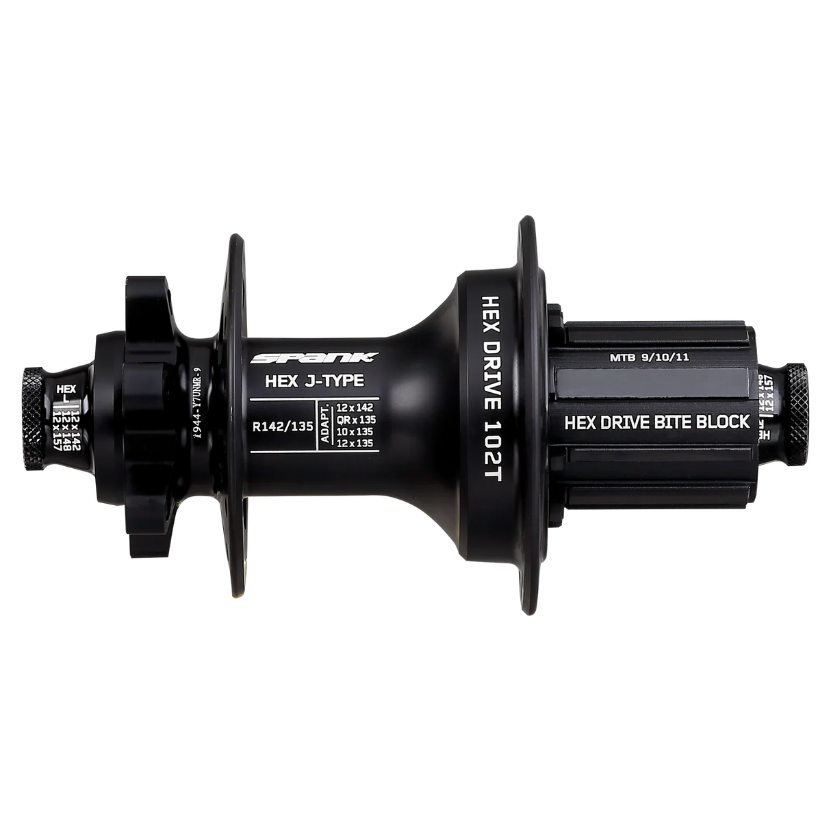 Maza Trasera Spank Hexdrive 102T Jtype R135/142