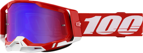 Antiparra 100% Racecraft 2 Goggle Red - Mirror Red/ Blue Lens