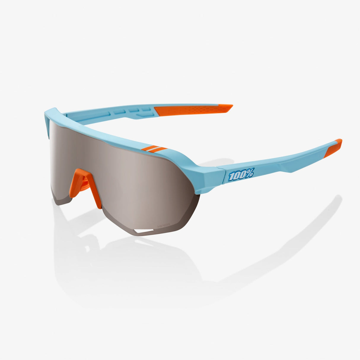 Lentes Ciclismo 100% S2 - Soft Tact Two Tone - Hiper Silver Mirror Lens
