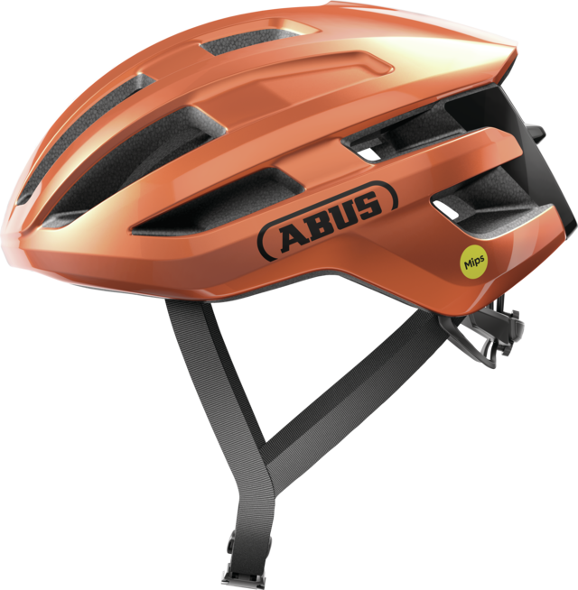 Casco Bicicleta Abus Powerdome Mips Naranjo
