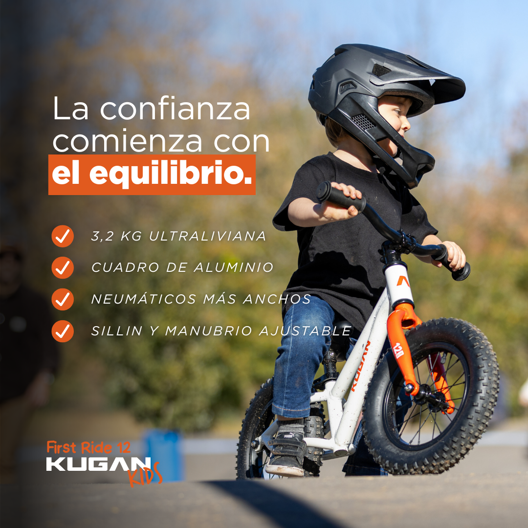 Bicicleta Niño First Ride 12 - White/Orange