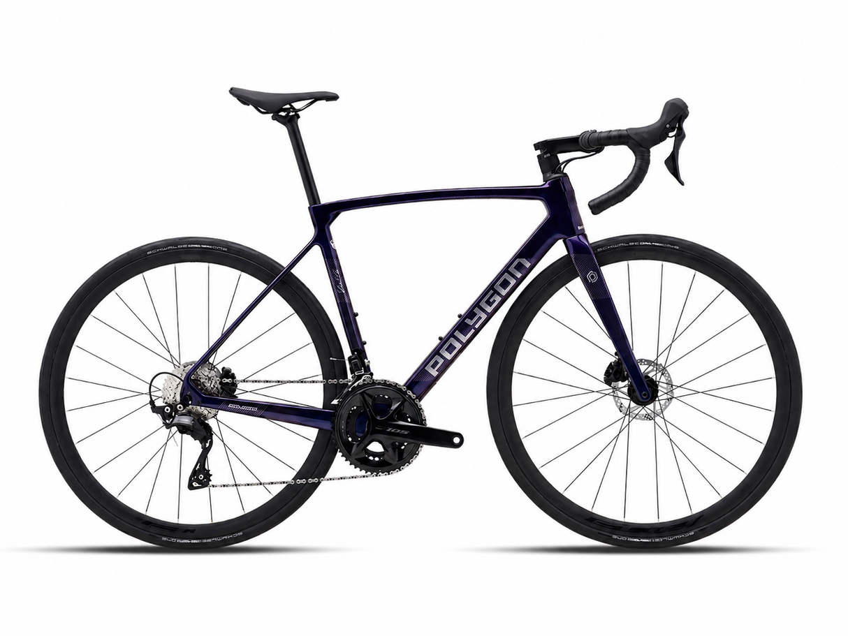 Bicicleta Ruta Polygon Strattos S7D Dark Purple - 105 12V