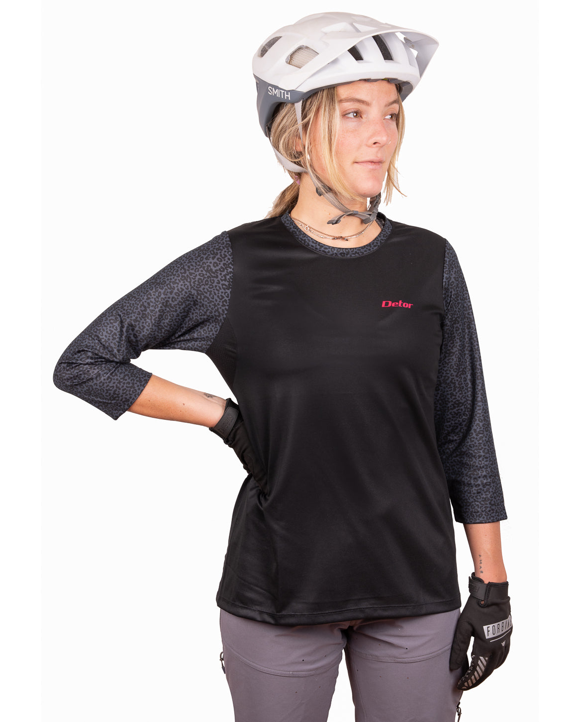 Jersey Detor Mujer Black Leopard 3/4