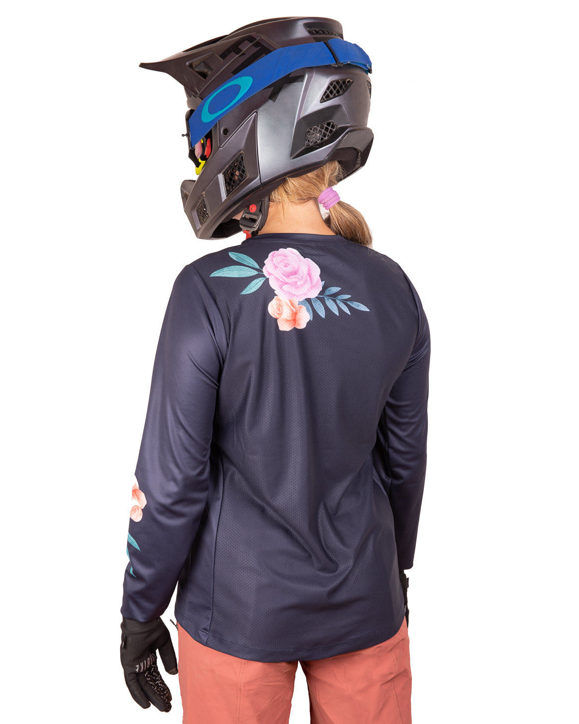 Jersey Detor Mujer Peonias Azul Marino ML