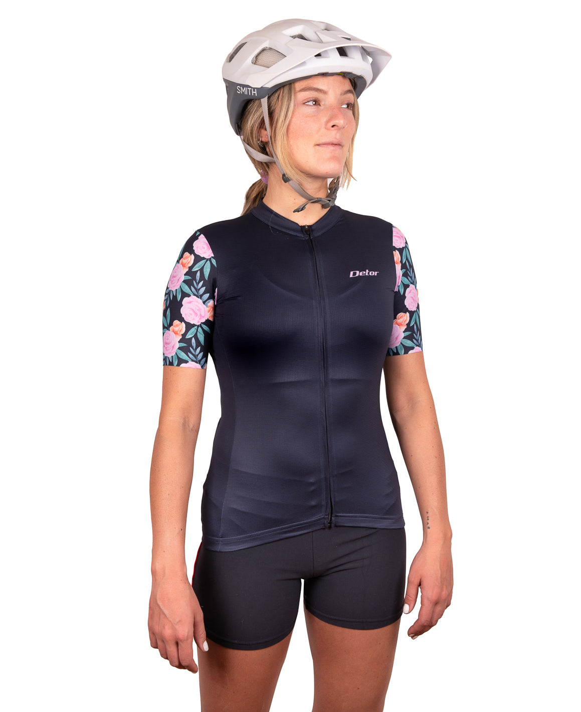 Tricota Detor Mujer Peonias Azul Marino Mc