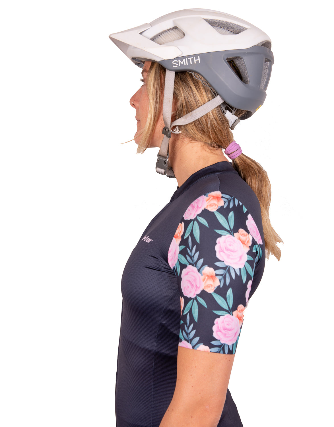 Tricota Detor Mujer Peonias Azul Marino Mc