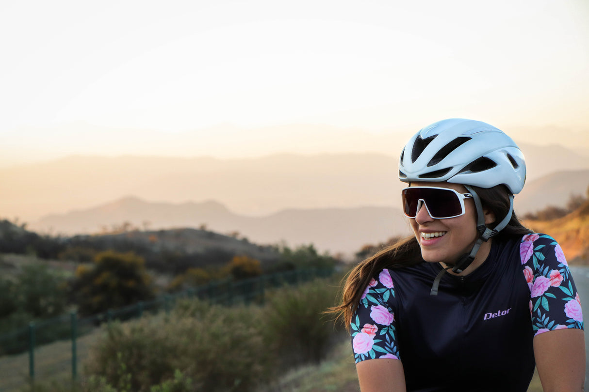 Tricota Detor Mujer Peonias Azul Marino Mc