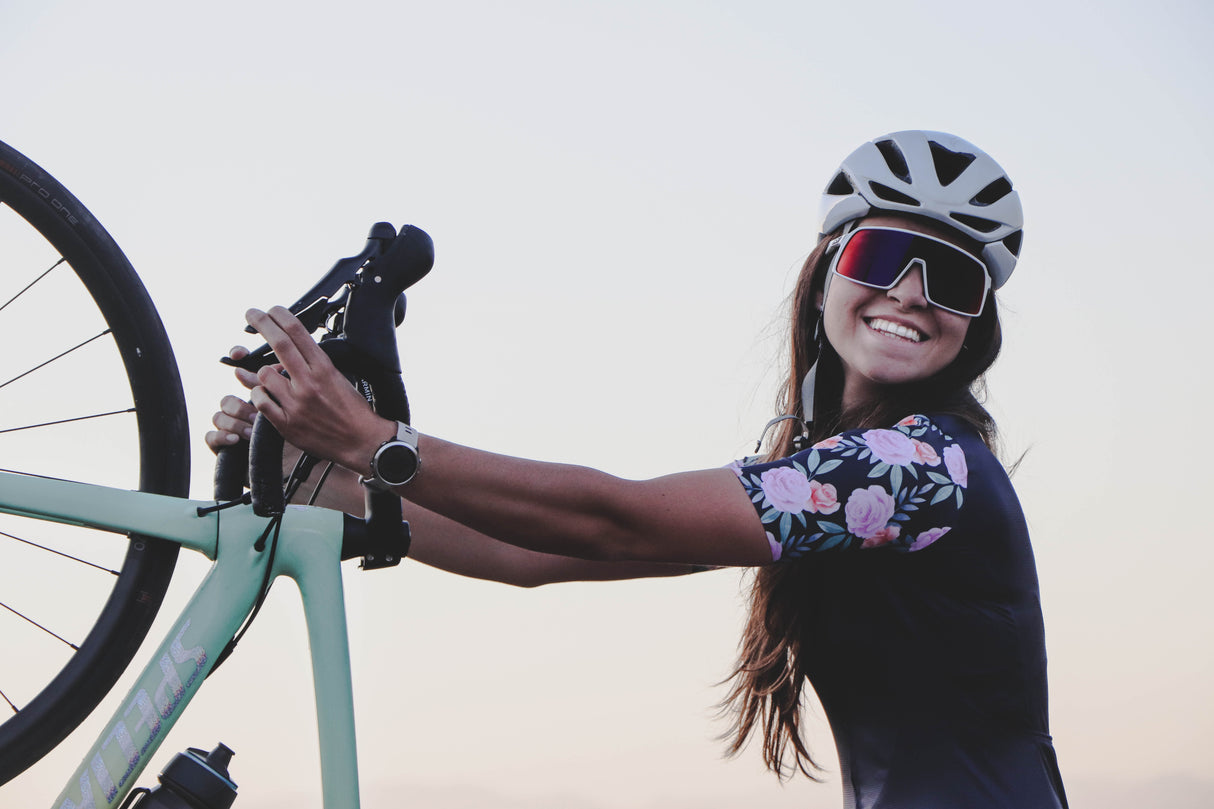 Tricota Detor Mujer Peonias Azul Marino Mc