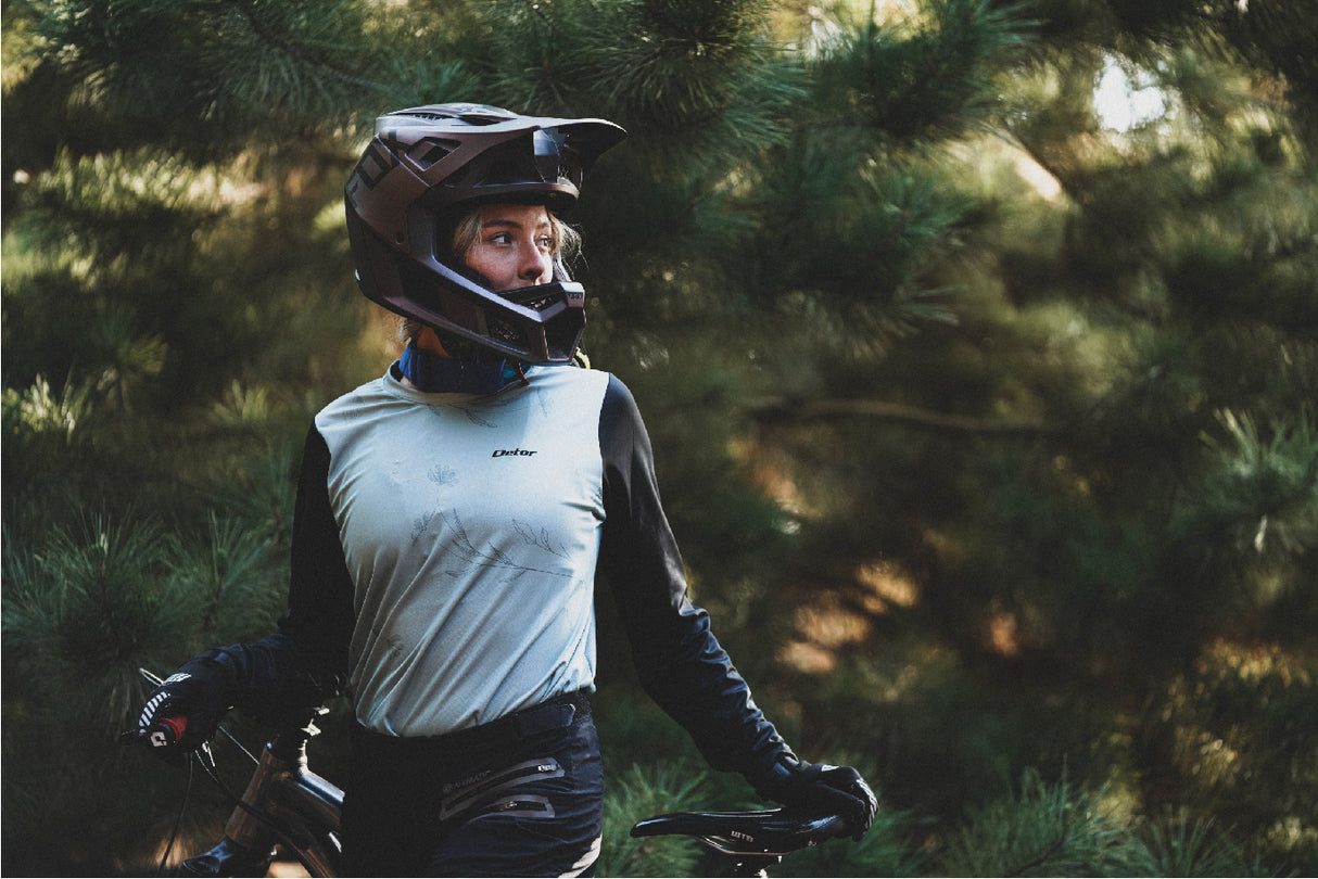 Jersey Detor Mujer Wildflowers Verde ML