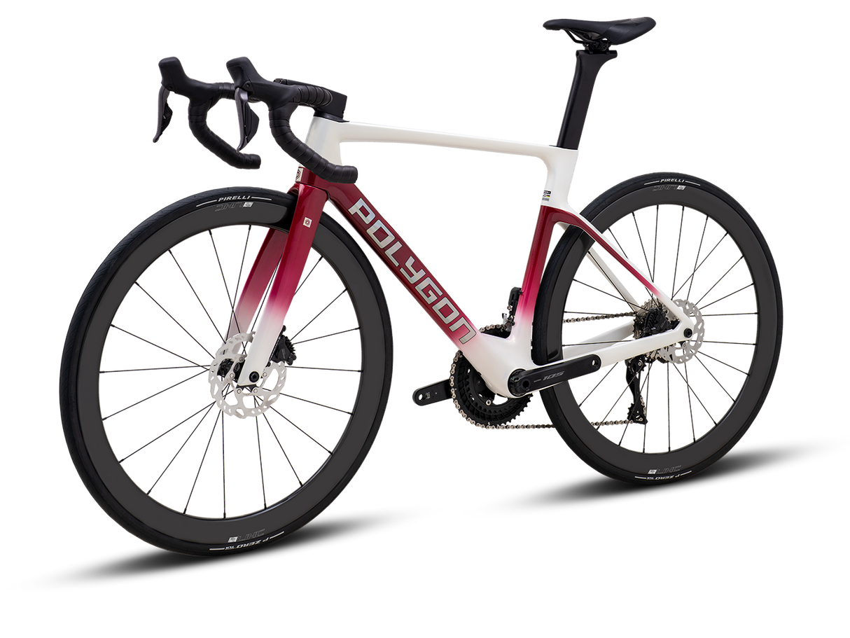 Bicicleta Ruta Polygon HE A7 Di2 Black Phantom - 105 Di2 + Carbon Wheels