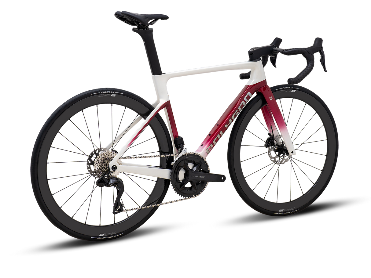 Bicicleta Ruta Polygon HE A7 Di2 Black Phantom - 105 Di2 + Carbon Wheels