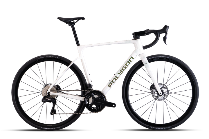 Bicicleta Polygon Strattos 8 Di2 White Gloss - Ultegra Di2 12V