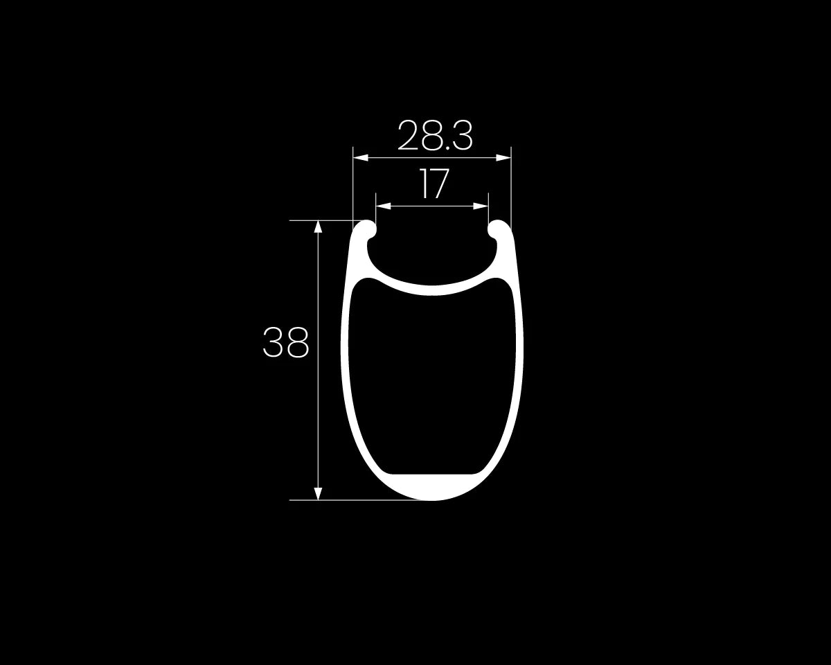 Set de Ruedas Carbono Ruta Elite Wheels Marvel 38D - HG