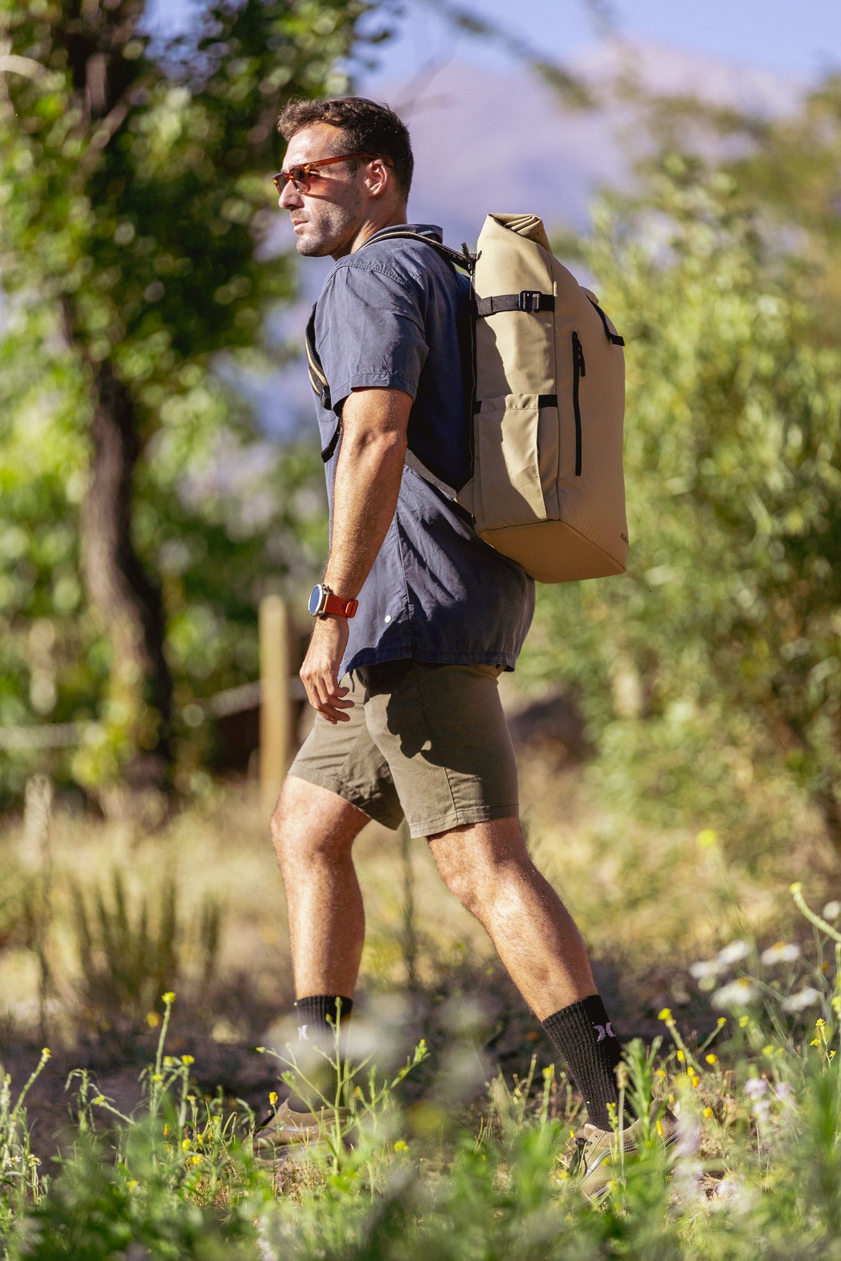 Mochila Roll On Top Desert Sand