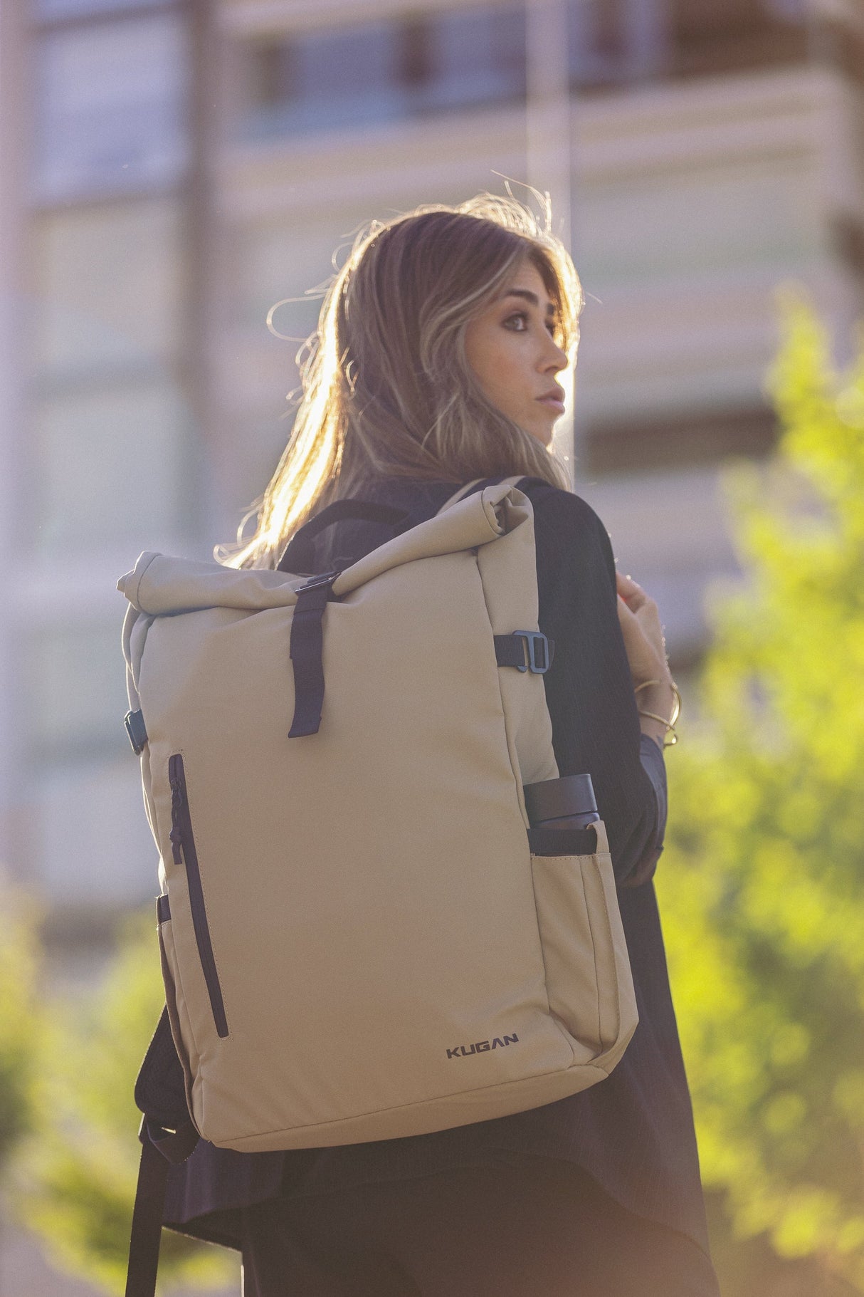 Mochila Roll On Top Desert Sand