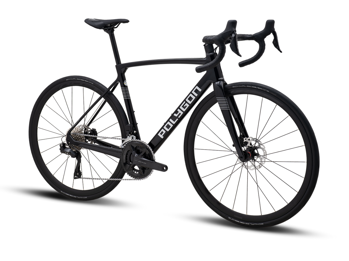 Bicicleta Ruta Polygon Strattos Carbon S7X Black- 105 Di2 12V