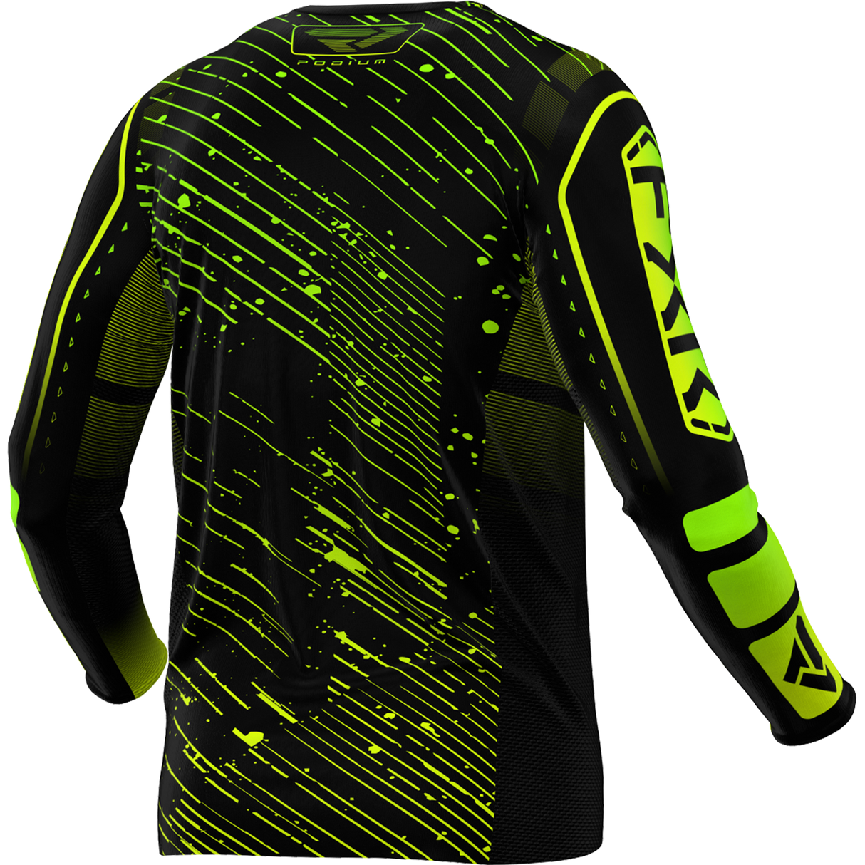 FXR Racing Jersey Fxr Podium Black/Hivis/Lime