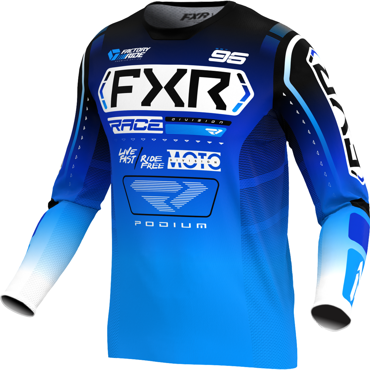 FXR Racing Jersey Fxr Podium Blue/White