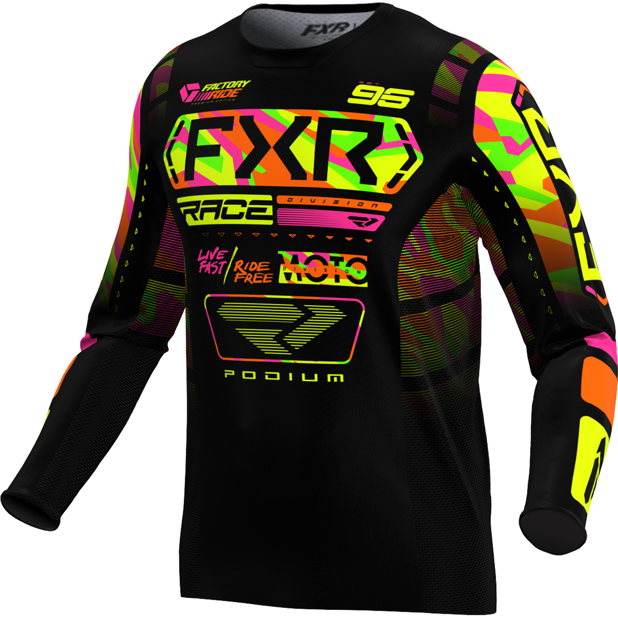 FXR Racing Jersey Fxr Podium Sherbet Camo