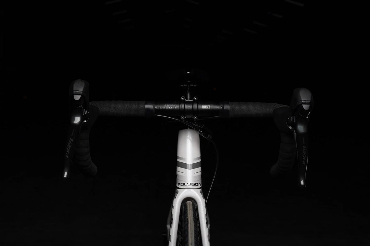 Bicicleta Ruta Polygon Strattos S4D White/Blk - Tiagra 10V