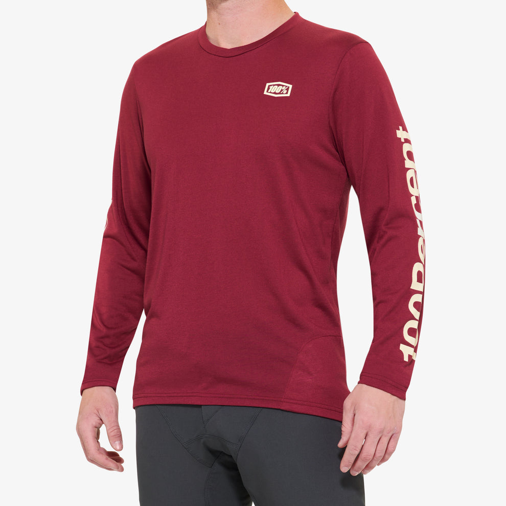 Jersey 100% Airmatic Long Sleeve Merlot
