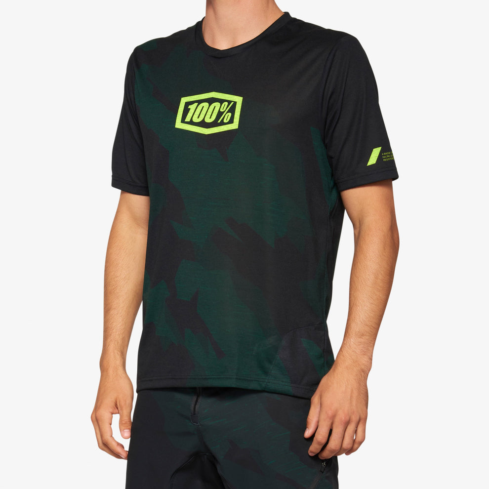 Jersey 100% Airmatic Le Short Sleeve Black Camo