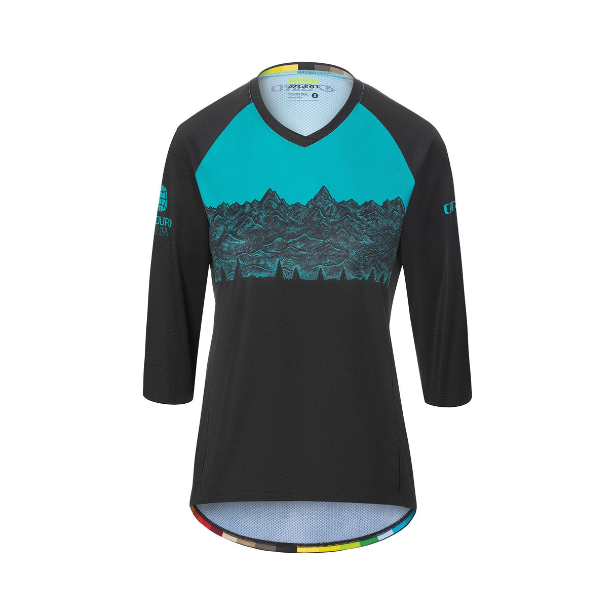 Jersey Manga 3/4 Giro Roust Mujer Negro