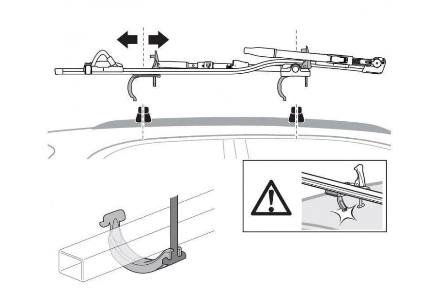 Bike Rack Adaptador Barra Thule
