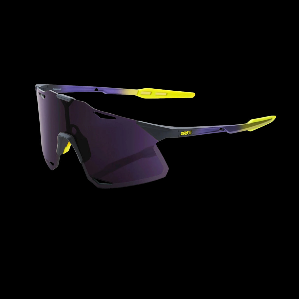 Lentes Ciclismo 100% Hypercraft - Matte Metallic Digital Brights- Dark Purple Lens