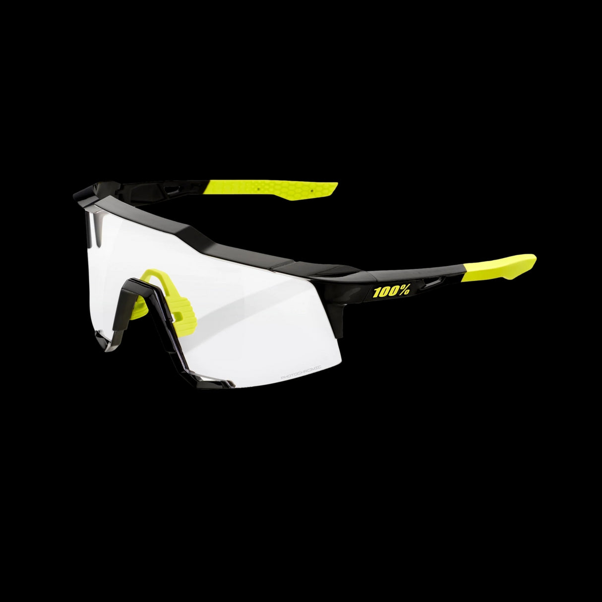 Lentes Ciclismo 100% Speedcraft Gloss Black - Photochromic Lens