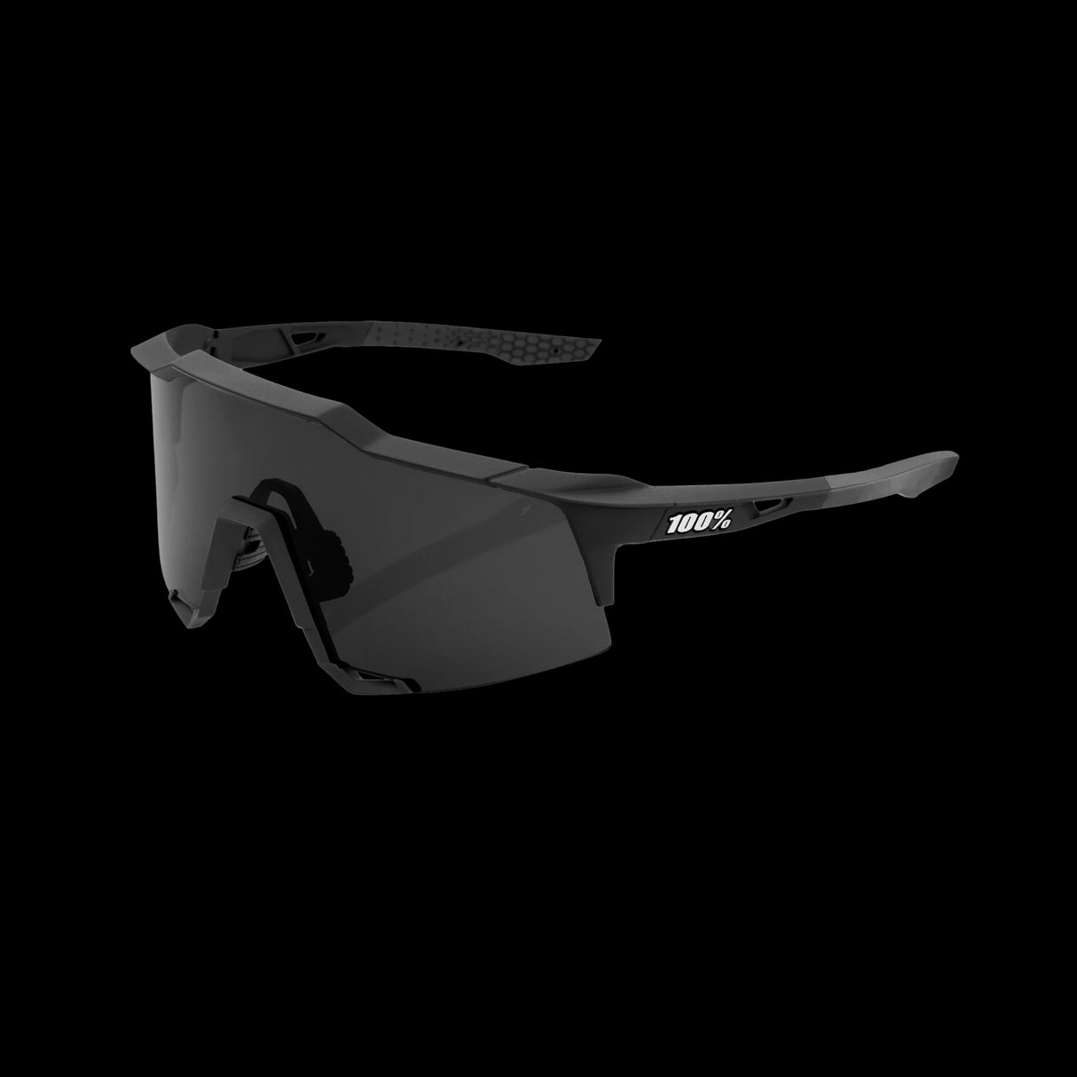 Lentes Ciclismo 100% Speedcraft Soft Tact Black - Smoke Lens