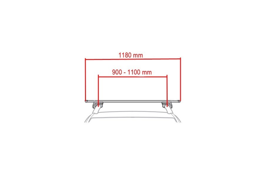 Barras Thule SmartRack XT 118cm | AluminiumBar