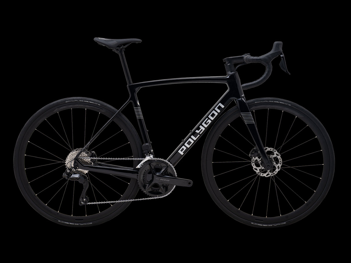 Bicicleta Ruta Polygon Strattos Carbon S7X Black- 105 Di2 12V