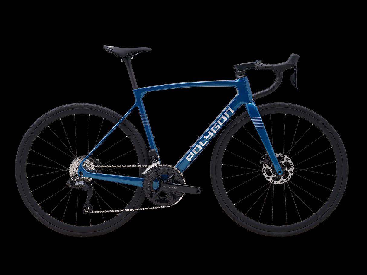 Bicicleta Ruta Polygon Strattos Carbon S7X Blue- 105 Di2 12V