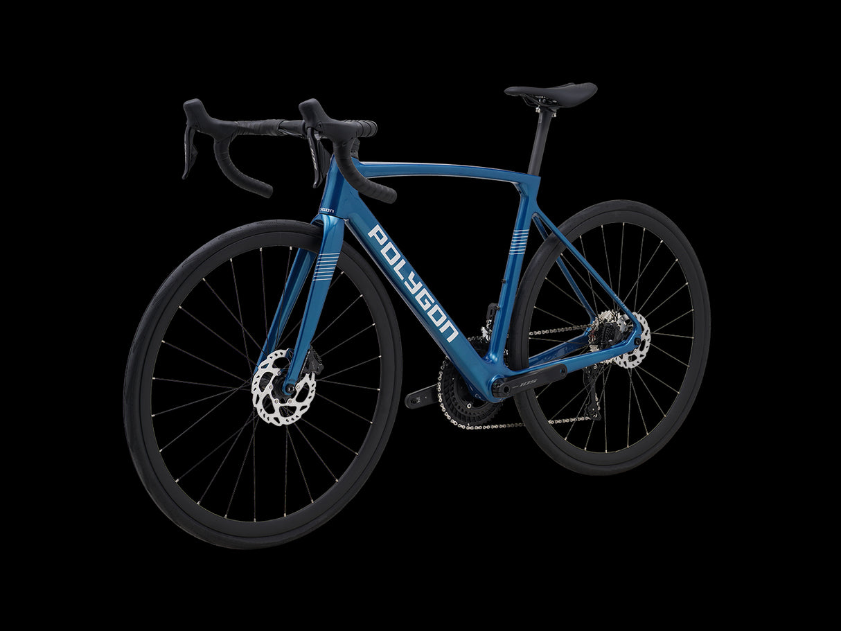 Bicicleta Ruta Polygon Strattos Carbon S7X Blue- 105 Di2 12V