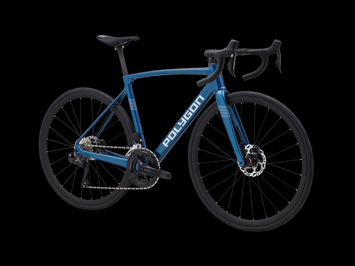 Bicicleta Ruta Polygon Strattos Carbon S7X Blue- 105 Di2 12V