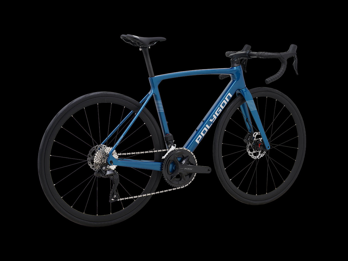 Bicicleta Ruta Polygon Strattos Carbon S7X Blue- 105 Di2 12V