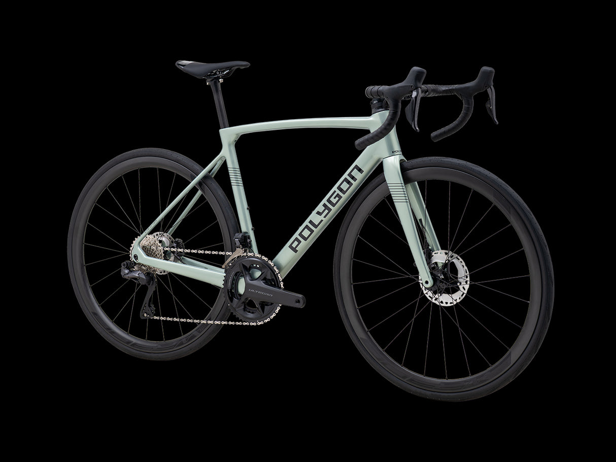 Bicicleta Ruta Polygon Strattos Carbon S8X Sage Green - Ultegra Di2 12V