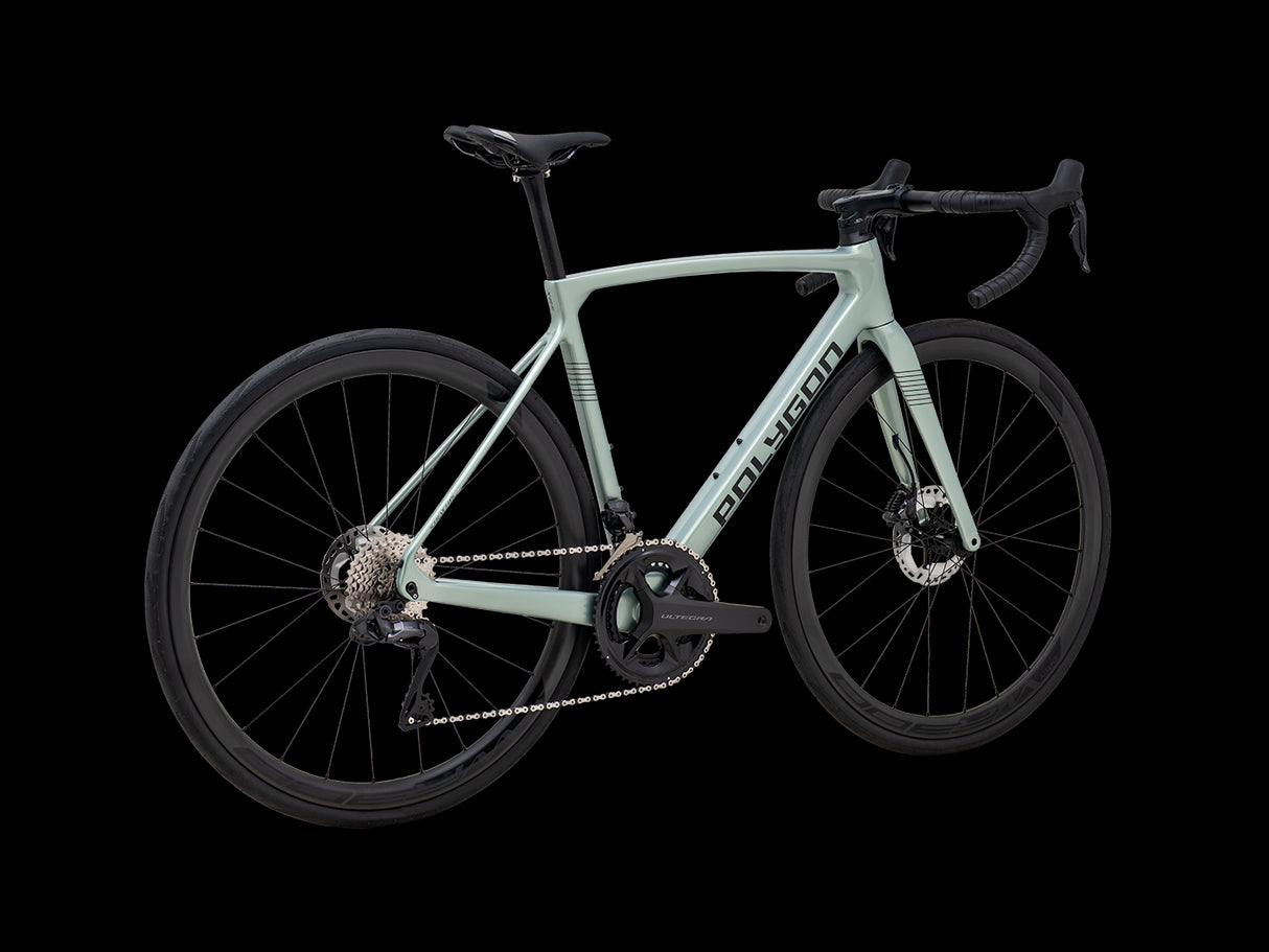 Bicicleta Ruta Polygon Strattos Carbon S8X Sage Green - Ultegra Di2 12V