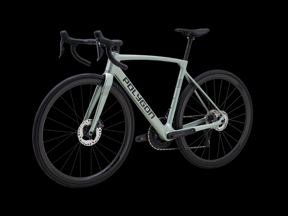 Bicicleta Ruta Polygon Strattos Carbon S8X Sage Green - Ultegra Di2 12V