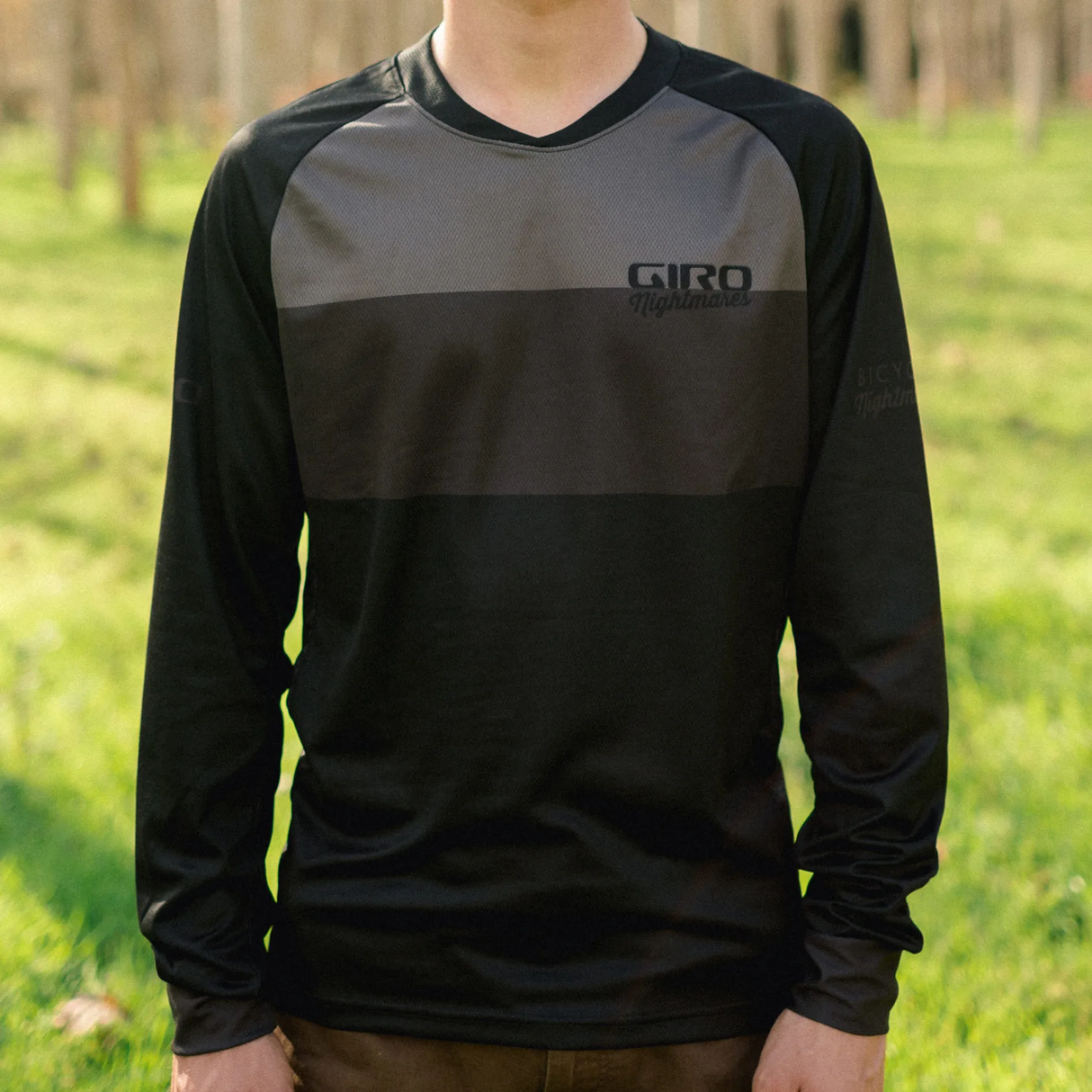Jersey Giro Roust Nightmares Black/Grey