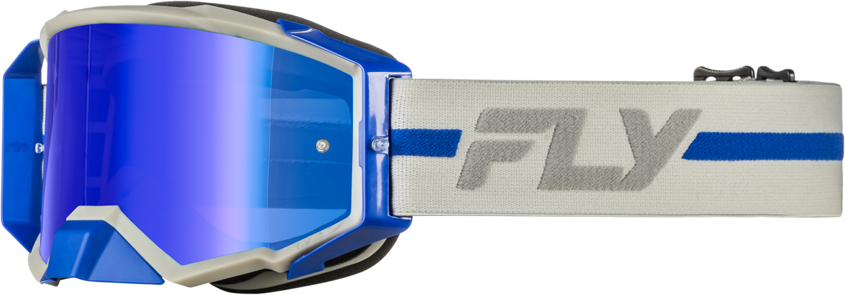 ZONE PRO GOGGLE GREY/BLUE W/ BLUE MIRROR/SMOKE LENS