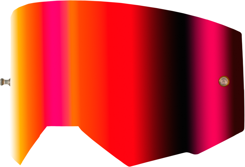 SINGLE LENS W/ POST ADULT W/ LIGHT RED MIRROR/AMBER LENS