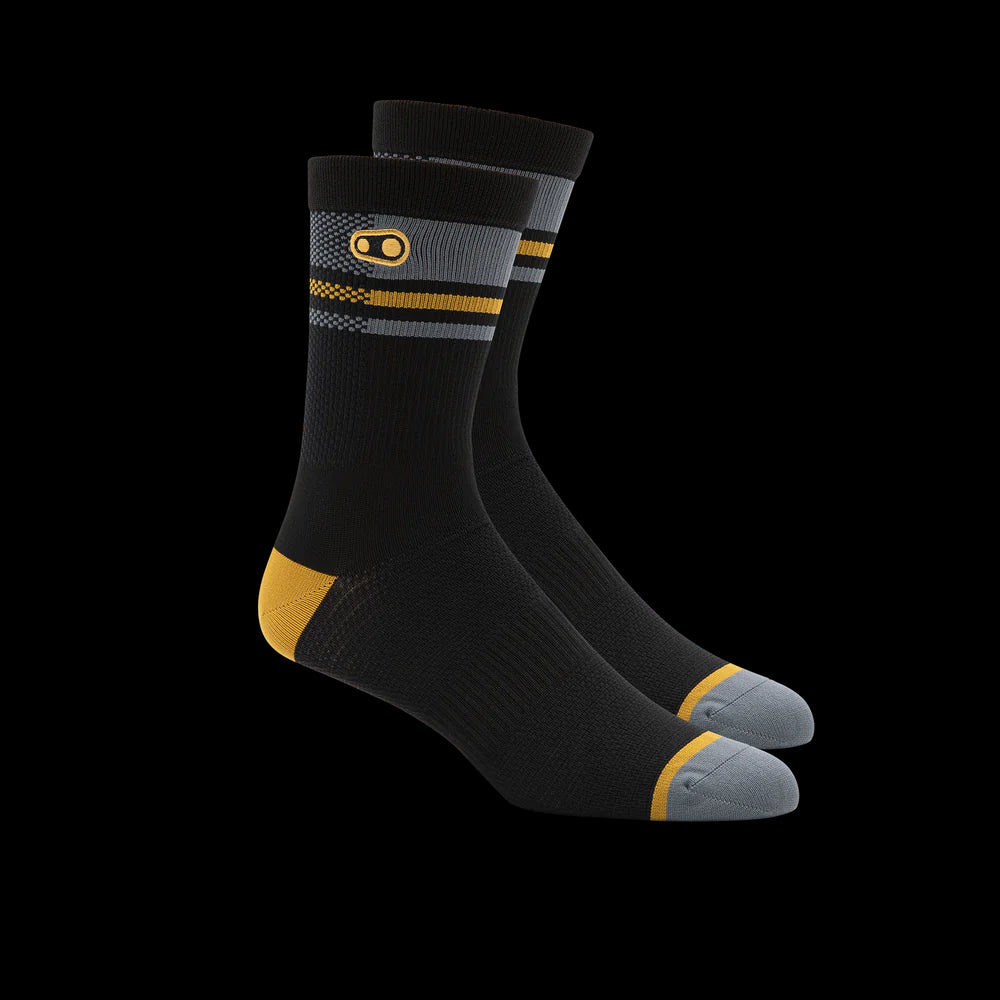 Calcetines Crankbrothers Icon Mtb Black / Gold / Grey