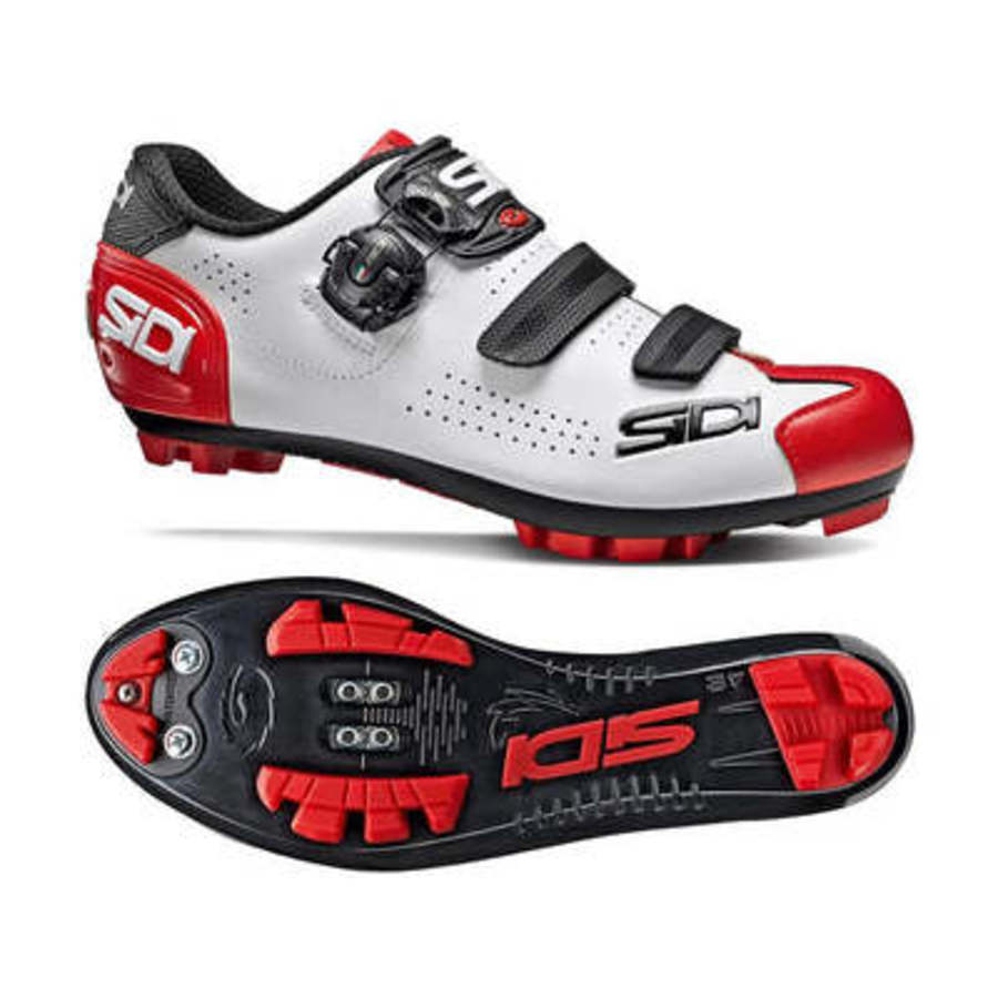Zapatillas Sidi Mtb Trace 2 Blanco/Negro/Rojo